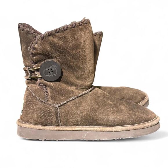 Lamo Womens Button Mini Boots SZ 8 - Picture 1 of 4